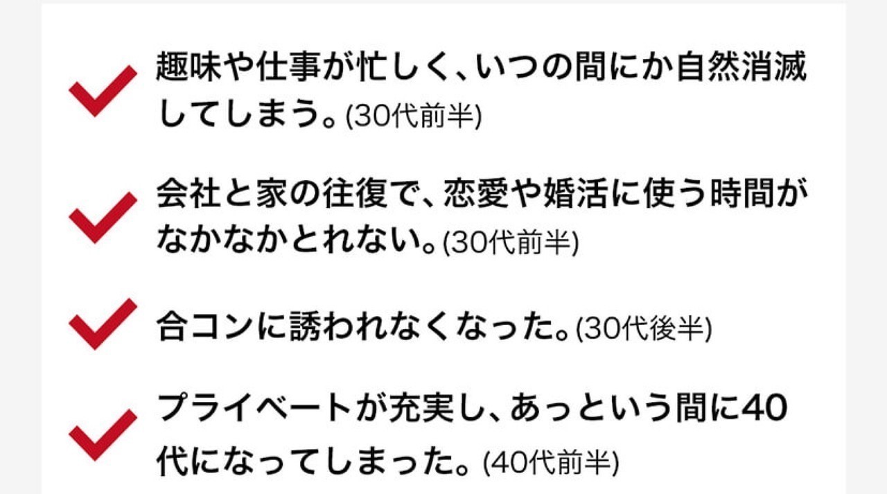 婚活男性の相談内容