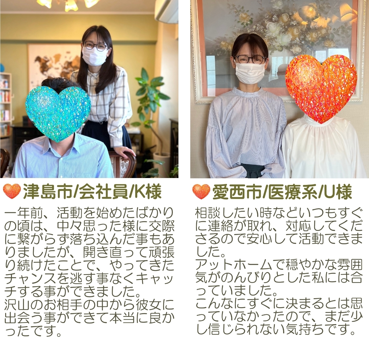 稲沢市・一宮市成婚者